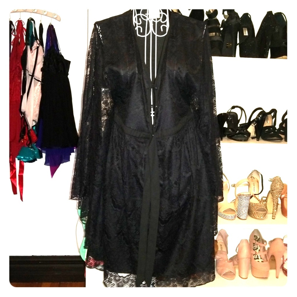 Lace Black Goth Dress